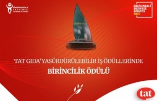 Sürdürülebilir İş Ödülleri’nden Tat Gıda’ya...