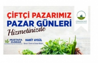 Çiftçi Pazarı Pazar günü açılıyor