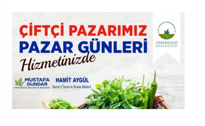 Çiftçi Pazarı Pazar günü açılıyor